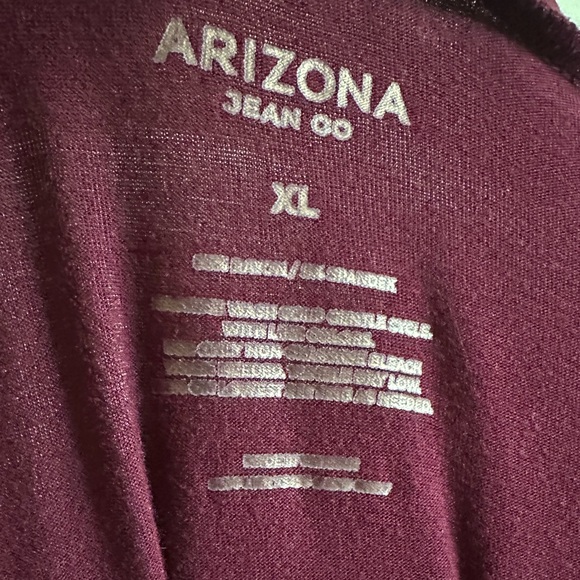 🔥SALE🔥 Arizona Jean Co Maroon Dress w/ Criss Cross V-Neck - Picture 4 of 4